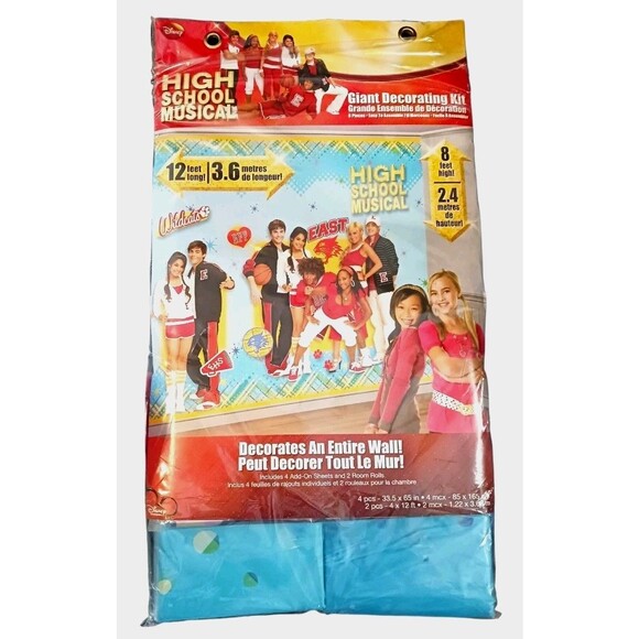 NEW High School Musical Entire Wall Room Decorating Kit Party Backdrop 12 Ft NOS - Picture 1 of 6